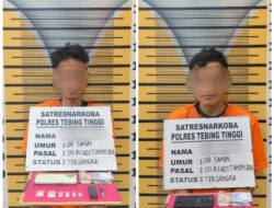 Satresnarkoba Polres Tebing Tinggi Amankan Dua Pria Pemilik Sabu