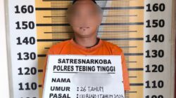 Tindak Lanjut Dumas, Satresnarkoba Polres Tebing Tinggi Amankan Pria Bawa Sabu