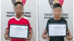 Unit Reskrim Polsek Padang Hulu Ungkap Kasus Begal, Dua Pelaku Diamankan