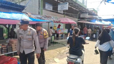Polsek Salapian Intensifkan Patroli di Pasar Tanjung Langkat, Cegah 3C dan Gangguan Kamtibmas