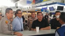 Kapolresta Deli Serdang Dampingi Wakapolda Sumut Tinjau Situasi Bandara Kualanamu Terkait Pembatalan Penerbangan