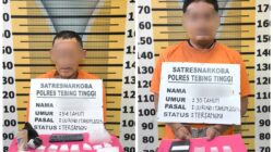 Ungkap Peredaran Sabu, Sat Resnarkoba Polres Tebing Tinggi Tangkap Dua Pelaku dan Sita 257 Gram Sabu