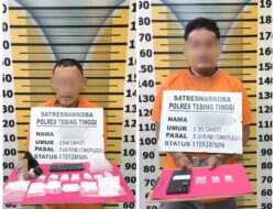 Ungkap Peredaran Sabu, Sat Resnarkoba Polres Tebing Tinggi Tangkap Dua Pelaku dan Sita 257 Gram Sabu