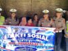 Sambut Hari Lalu Lintas Bhayangkara ke-71, Sat Lantas Polres Sergai Gelar Bakti Sosial dan Salurkan Sembako kepada Warga