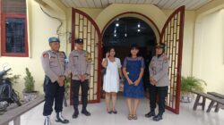 Hadir Menjaga Keamanan Serta Menyapa dengan Kasih, Kapolsek Binjai Dampingi jemaat Ibadah dan Kegiatan Sosial di Gereja