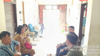 Pererat Silaturahmi, Polsek Padang Hilir Berkunjung ke Kelurahan Damar Sari
