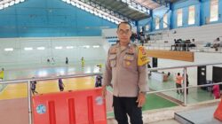 Jaga Keamanan Turnamen Futsal KOPRA CUP I, Polres Tebing Tinggi Turunkan Personel