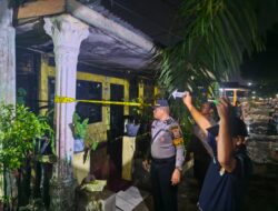Polres Tebing Tinggi Tangani Kebakaran Dua Rumah di Tanjung Marulak, Diduga Akibat Korsleting