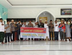 Polsek Pangkalan susu Gelar “Jumat Curhat” di Mesjid At-Taqwa, Sosialisasikan Kamtibmas dan Pemberantasan Narkoba