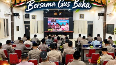 Perkuat Mental dan Karakter Personel, Polres Sergai Ikuti Pembinaan Rohani Ngaji Kebangsaan Bareng Gus Baha, Kapolri Bicara Sinergi Ulama dan Umara