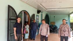 Wujudkan Rasa Aman Beribadah, Polsek Stabat Gelar Pengamanan Ibadah Minggu Kasih