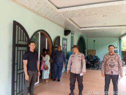Wujudkan Rasa Aman Beribadah, Polsek Stabat Gelar Pengamanan Ibadah Minggu Kasih