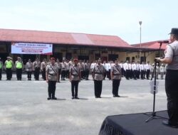 Kapolres Tebing Tinggi Pimpin Pergantian Kasat Resnarkoba, Kasat Samapta dan Kasi Hukum