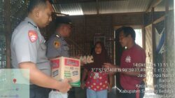 Bentuk Kepedulian, Polsek Sipispis Berikan Bansos kepada Masyarakat Kurang Mampu