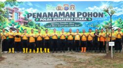 Green Policing, Kapolda Sumut Pimpin Penanaman Pohon di Mapolda