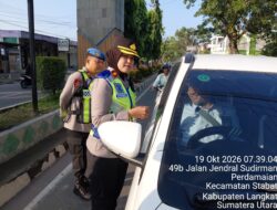 Wakapolres Langkat Pimpin Gatur Lalin Pagi, Hadirkan Pelayanan Nyata bagi Pengguna Jalan