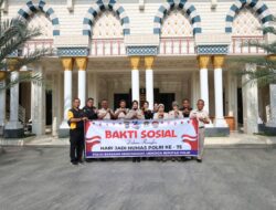 Sambut Hari Jadi Humas Polri ke-75, Bid Humas Polda Sumut Gelar Bakti Sosial Bersihkan Rumah Ibadah