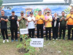 Polda Sumut Laksanakan Aksi Penanaman Pohon untuk Cegah Banjir dan Jaga Kelestarian Lingkungan