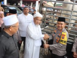 Kapolres Langkat Salurkan Bantuan Sapi untuk HUL ke-103 Tuan Guru Babussalam